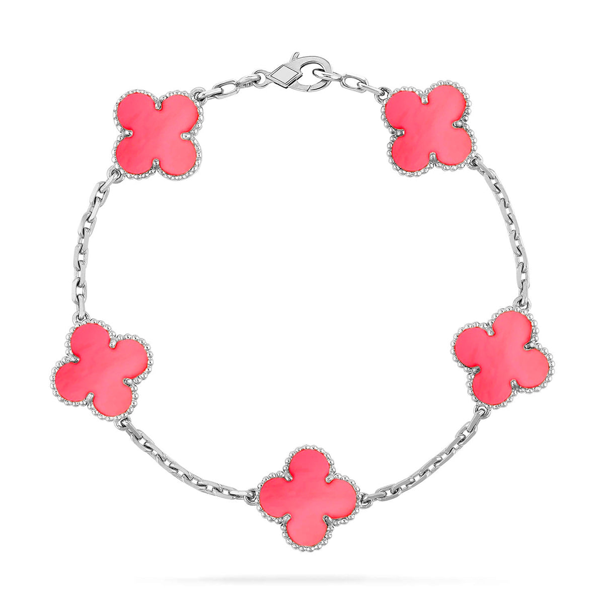 [⭐Mirelle] CLOVER 5 MOTIFS  PINK MOP BRACELET COLLECTION