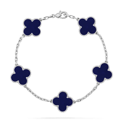 [⭐Mirelle]CLOVER 5 MOTIF LAPIS LAZULI BRACELET COLLECTION