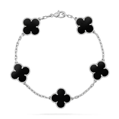 [⭐Mirelle] CLOVER 5 MOTIF ONYXS BRACELET COLLECTION