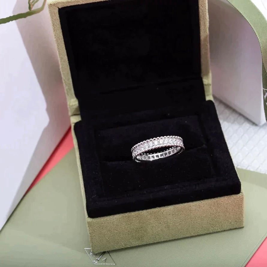 [⭐Mirelle]PERLEE DIAMOND SILVER RING