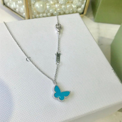 [⭐Mirelle]BUTTERFLY TURQUOISE BUTTERFLY BRACELET SILVER