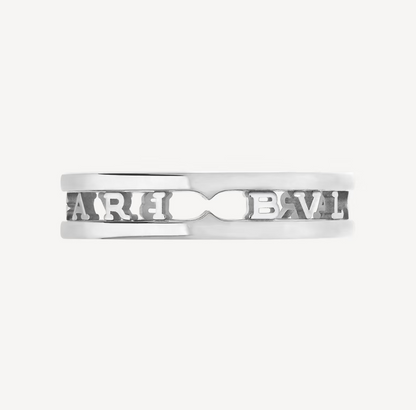 [⭐Mirelle]ZERO 1 ONE-BAND WITH OPENWORK LOGO SPIRAL RING