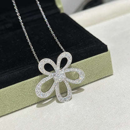 [⭐Mirelle]FLOWERLACE NECKLACE FULL DIAMONDS