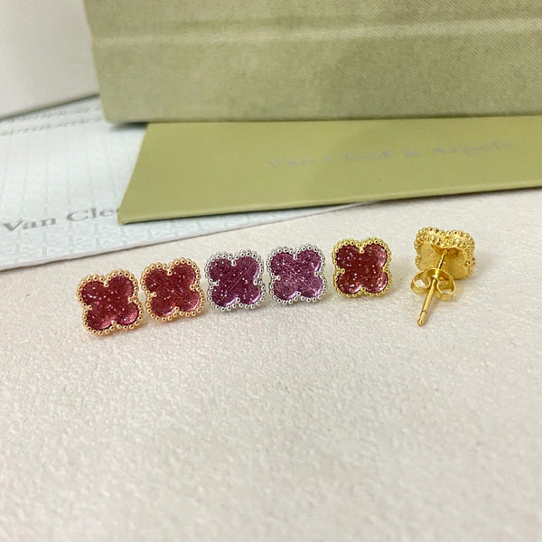 [⭐Mirelle]2026 NEW MINI CLOVER 1 MOTIF  BUBBLE PINK ENAMEL
