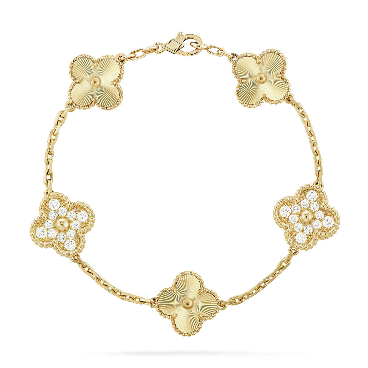 [⭐Mirelle] CLOVER 5 MOTIF LASER BRACELET COLLECTION