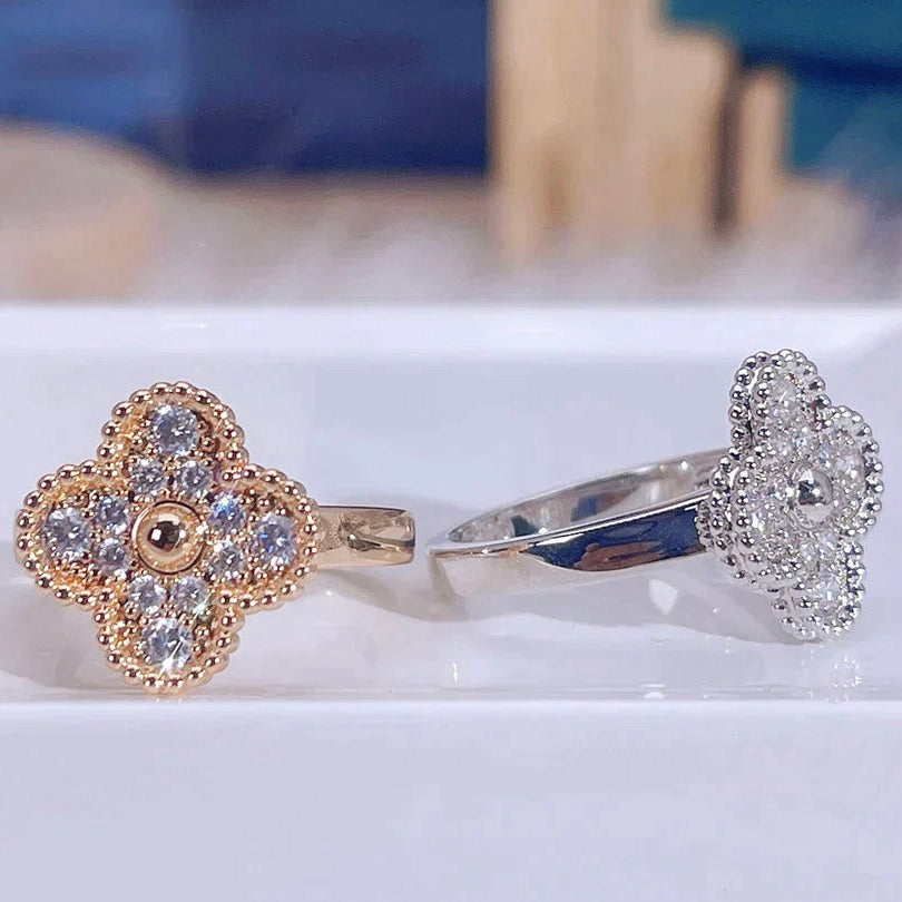 [⭐Mirelle]CLOVER DIAMOND RING