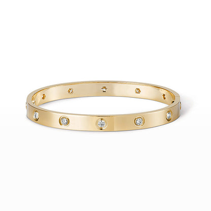 [⭐Mirelle]LOVE BRACELET 6.1MM 10 DIAMONDS
