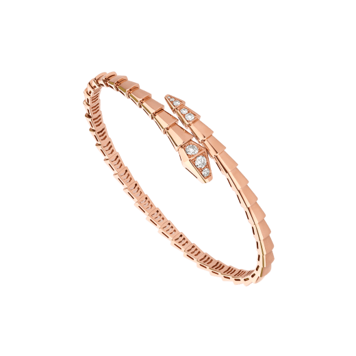 [⭐Mirelle]SERPENTI BRACELET DIAMONDS PINK GOLD