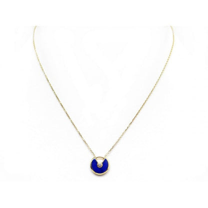 [⭐Mirelle]AMULETTE ROSE GOLD AGATE NECKLACE