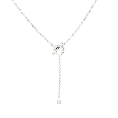 [⭐Mirelle]FINESSE SILVER DIAMOND NECKLACE