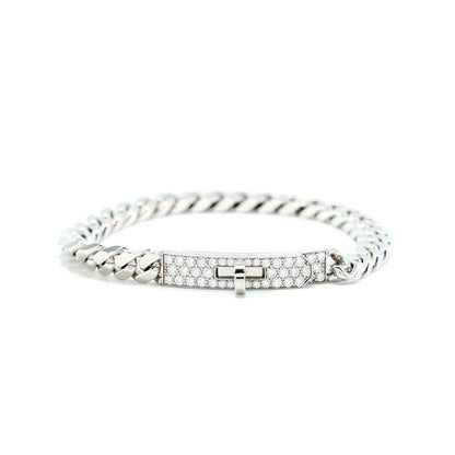 [⭐Mirelle]KELLY CHAIN SILVER DIAMOND BRACELET