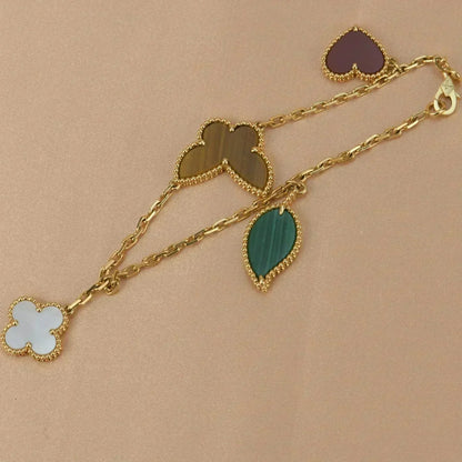 [⭐Mirelle]LUCKY SPRING 5 MOTIF GOLD BRACELET