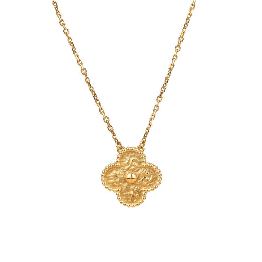 [⭐Mirelle]CLOVER 15MM  BRONZING NECKLACE