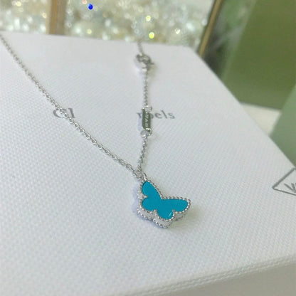 [⭐Mirelle]BUTTERFLY TURQUOISE BUTTERFLY BRACELET SILVER