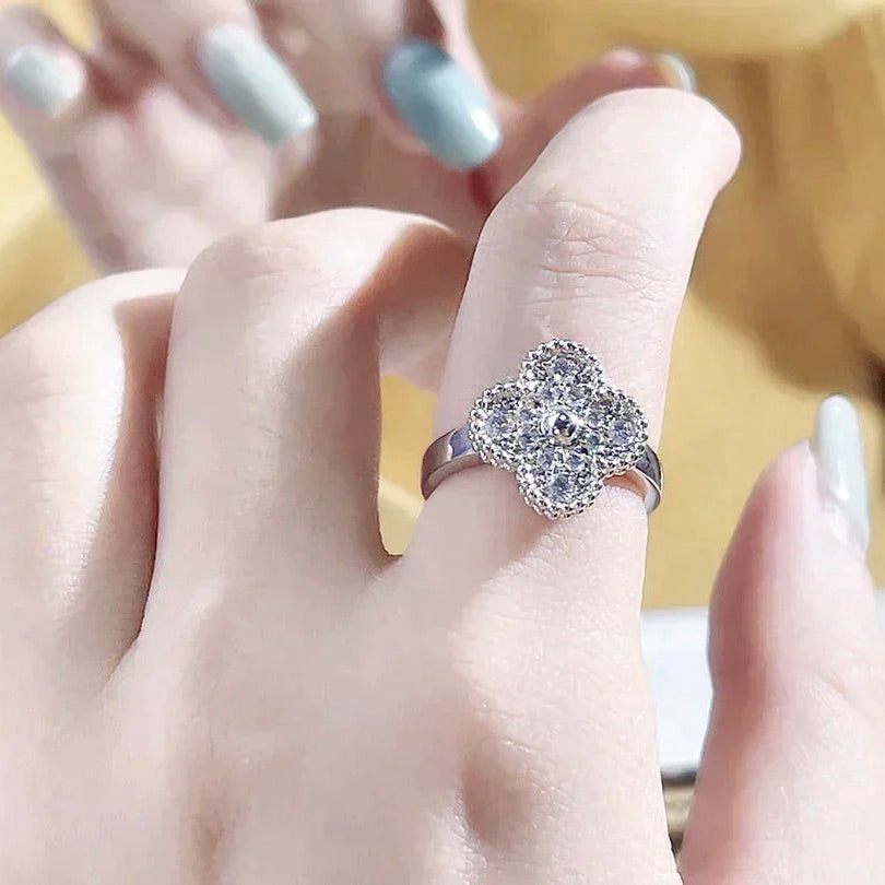[⭐Mirelle]CLOVER DIAMOND RING