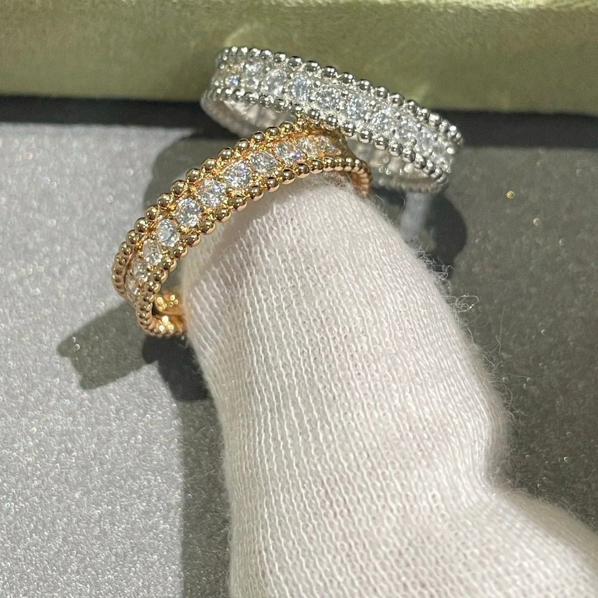 [⭐Mirelle]PERLEE DIAMOND SILVER RING