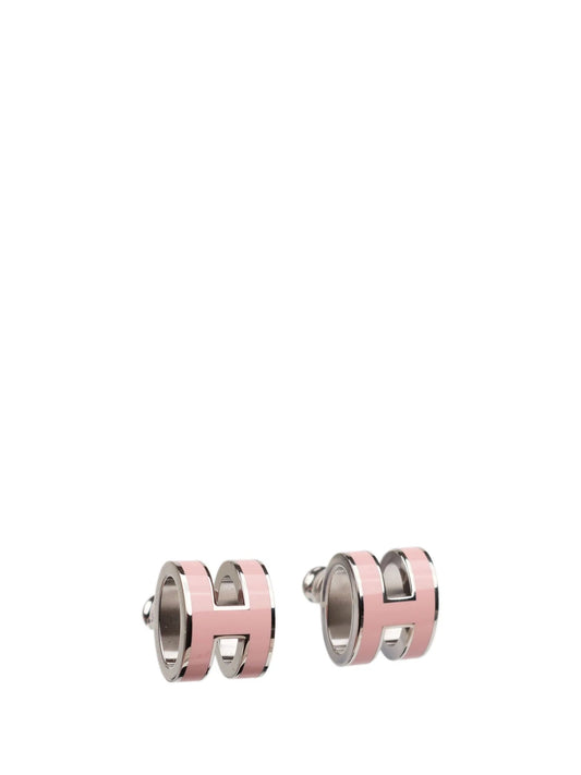 [⭐Mirelle]MINI POP H SILVER EARRINGS PINK