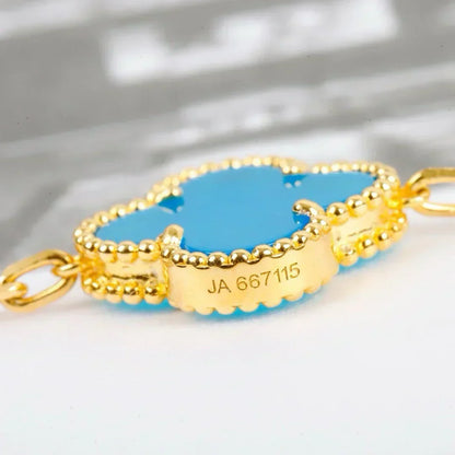 [⭐Mirelle] CLOVER 5 MOTIF TURQUOISE BRACELET COLLECTION