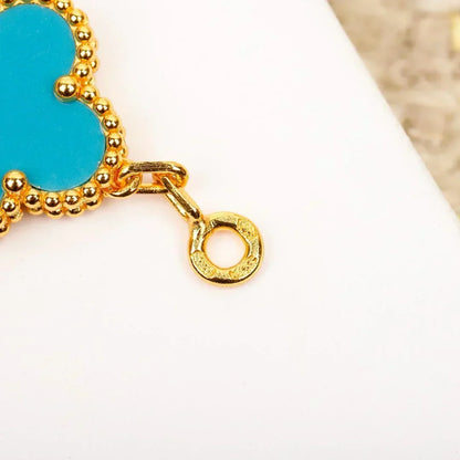 [⭐Mirelle] CLOVER 5 MOTIF TURQUOISE BRACELET COLLECTION