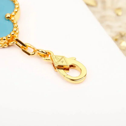 [⭐Mirelle] CLOVER 5 MOTIF TURQUOISE BRACELET COLLECTION