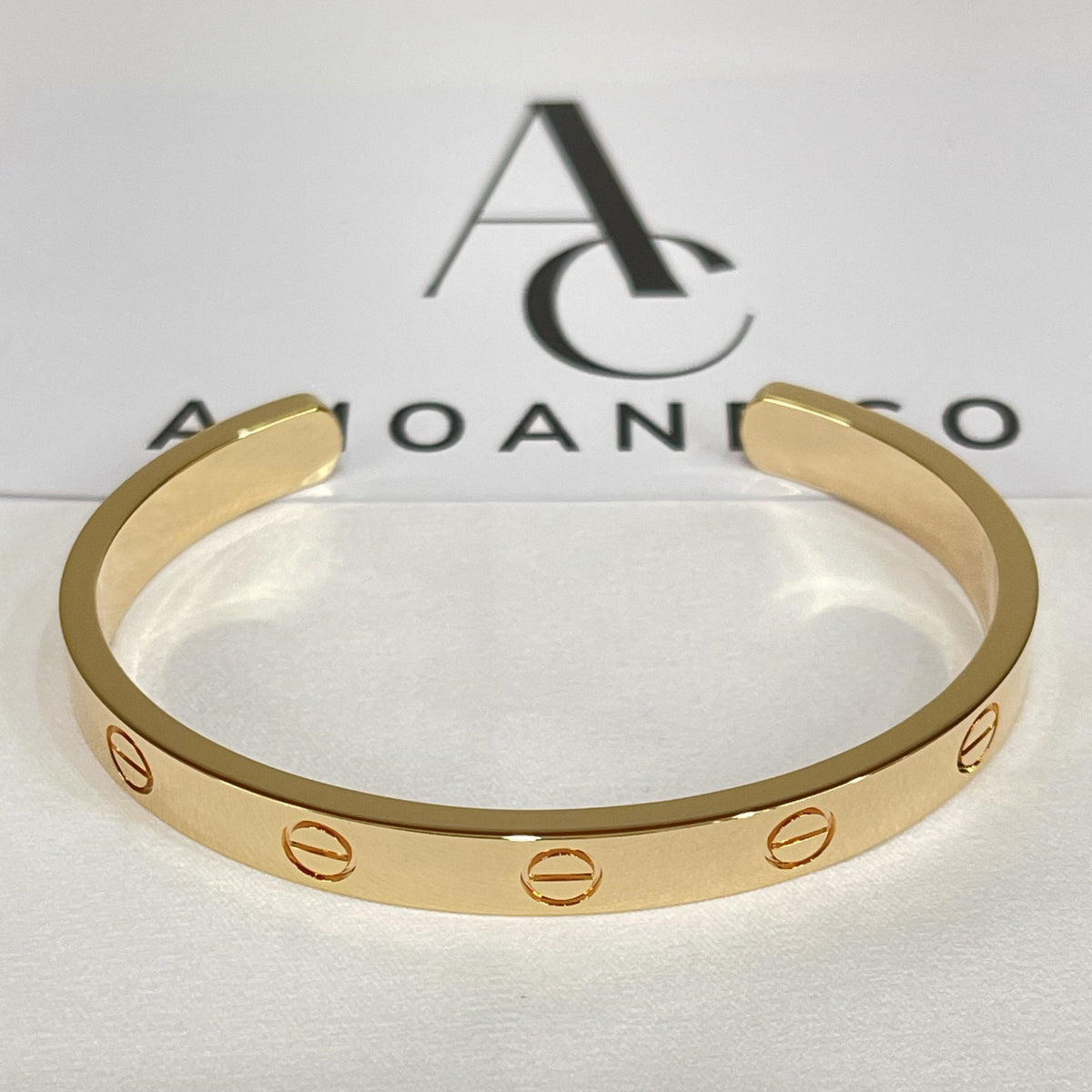 [⭐Mirelle]LOVE BRACELET 6.1MM OPEN CUFF