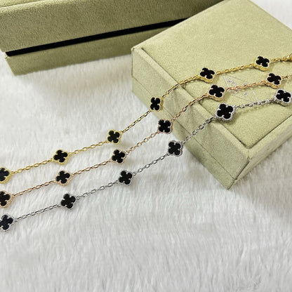 [⭐Mirelle]CLOVER 6 MOTIF  ONYXS BRACELET