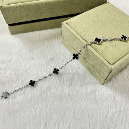 [⭐Mirelle]CLOVER 6 MOTIF  ONYXS BRACELET
