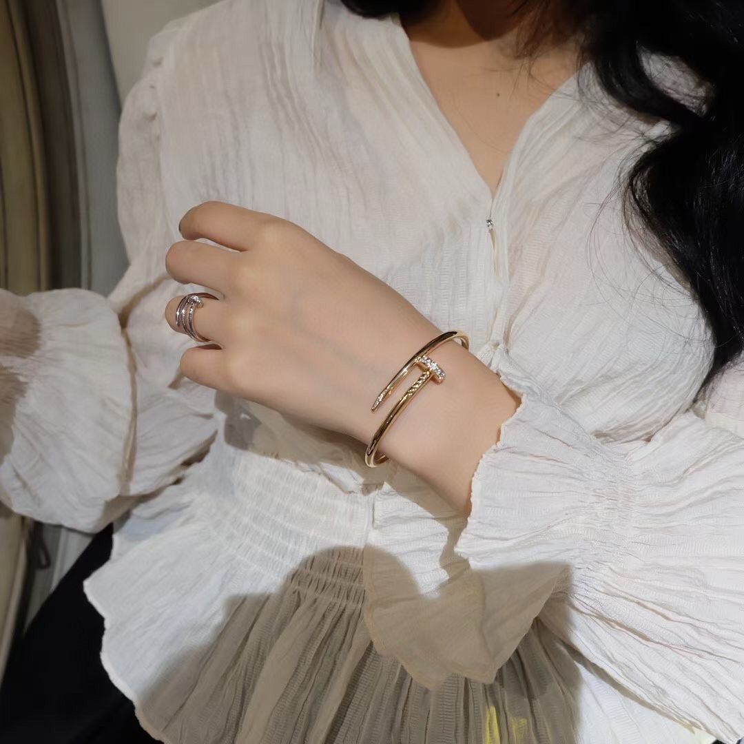 [⭐Mirelle]JUSTE BRACELET 3.5MM DIAMONDS