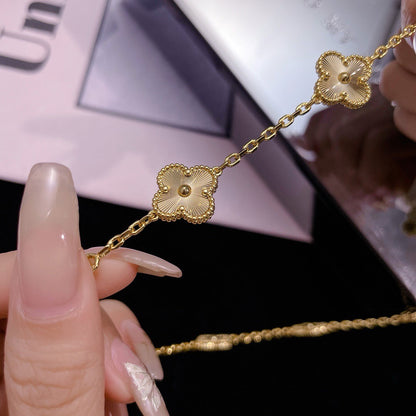 [⭐Mirelle]CLOVER 10 MOTIFS LASER NECKLACE