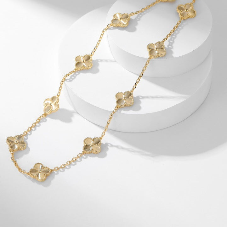 [⭐Mirelle]CLOVER 10 MOTIFS LASER NECKLACE