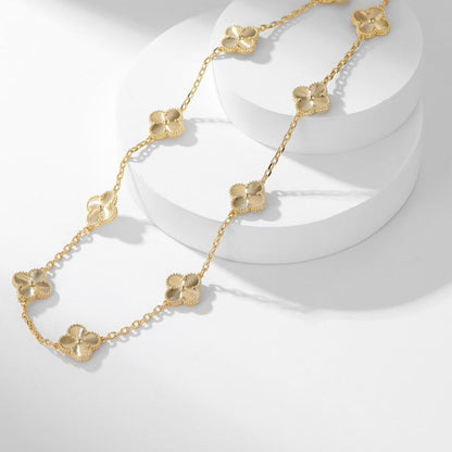[⭐Mirelle]CLOVER 10 MOTIFS LASER NECKLACE