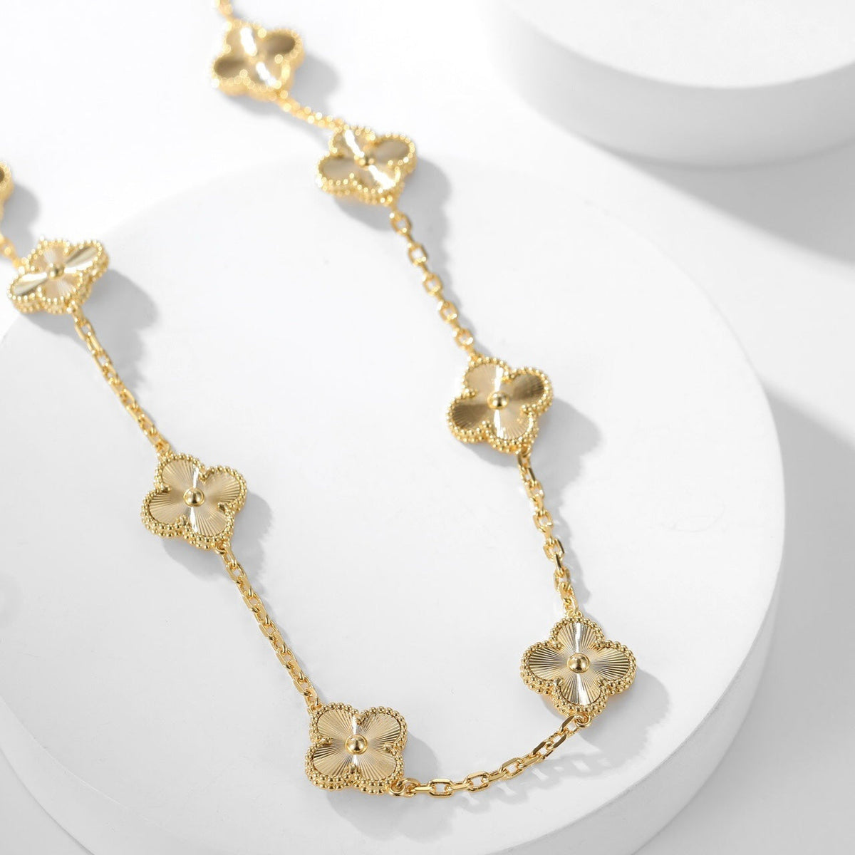 [⭐Mirelle]CLOVER 10 MOTIFS LASER NECKLACE