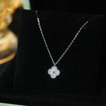 [⭐Mirelle]CLOVER MINI 9.5MM PENDANT DIAMOND NECKLACE