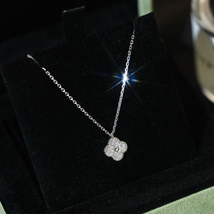 [⭐Mirelle]CLOVER MINI 9.5MM PENDANT DIAMOND NECKLACE