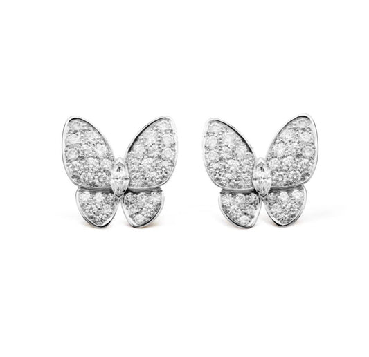 [⭐Mirelle]BUTTERFLY ALL DIAMOND EARRINGS