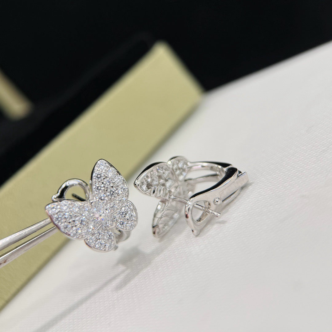 [⭐Mirelle]BUTTERFLY ALL DIAMOND EARRINGS