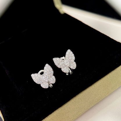 [⭐Mirelle]BUTTERFLY ALL DIAMOND EARRINGS