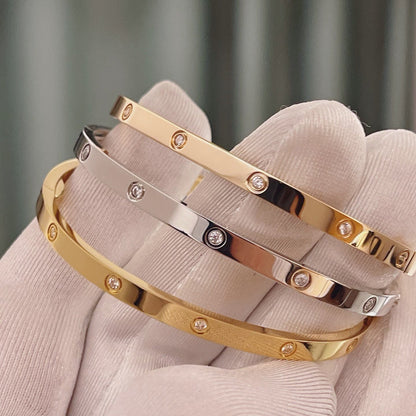 [⭐Mirelle]LOVE BRACELET 3.65MM 10 DIAMONDS