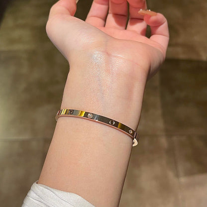 [⭐Mirelle]LOVE BRACELET 3.65MM 6 DIAMONDS
