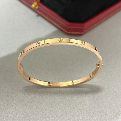 [⭐Mirelle]LOVE BRACELET 3.65MM 6 DIAMONDS
