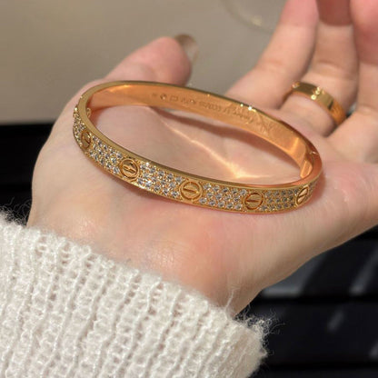 [⭐Mirelle]LOVE BRACELET 6.1MM DIAMOND-PAVED