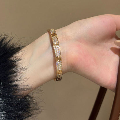 [⭐Mirelle]LOVE BRACELET 6.1MM DIAMOND-PAVED