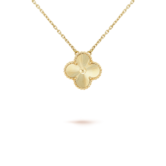 [⭐Mirelle]CLOVER 15MM LASER NECKLACE