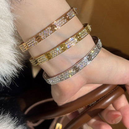 [⭐Mirelle]LOVE BRACELET 6.1MM DIAMOND-PAVED