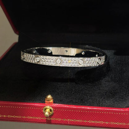 [⭐Mirelle]LOVE BRACELET 6.1MM DIAMOND-PAVED 10 BIG DIAMONDS