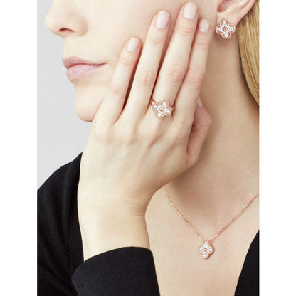 [⭐Mirelle]CLOVER 15MM DIAMOND SINGLE FLOWER NECKLACE
