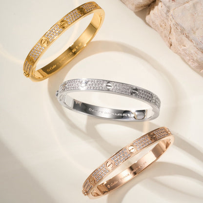 [⭐Mirelle]LOVE BRACELET 6.1MM DIAMOND-PAVED