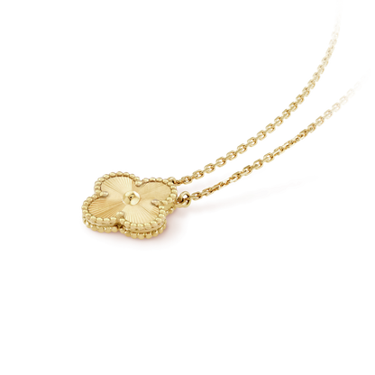 [⭐Mirelle]CLOVER 15MM LASER NECKLACE