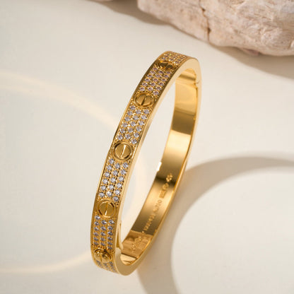 [⭐Mirelle]LOVE BRACELET 6.1MM DIAMOND-PAVED
