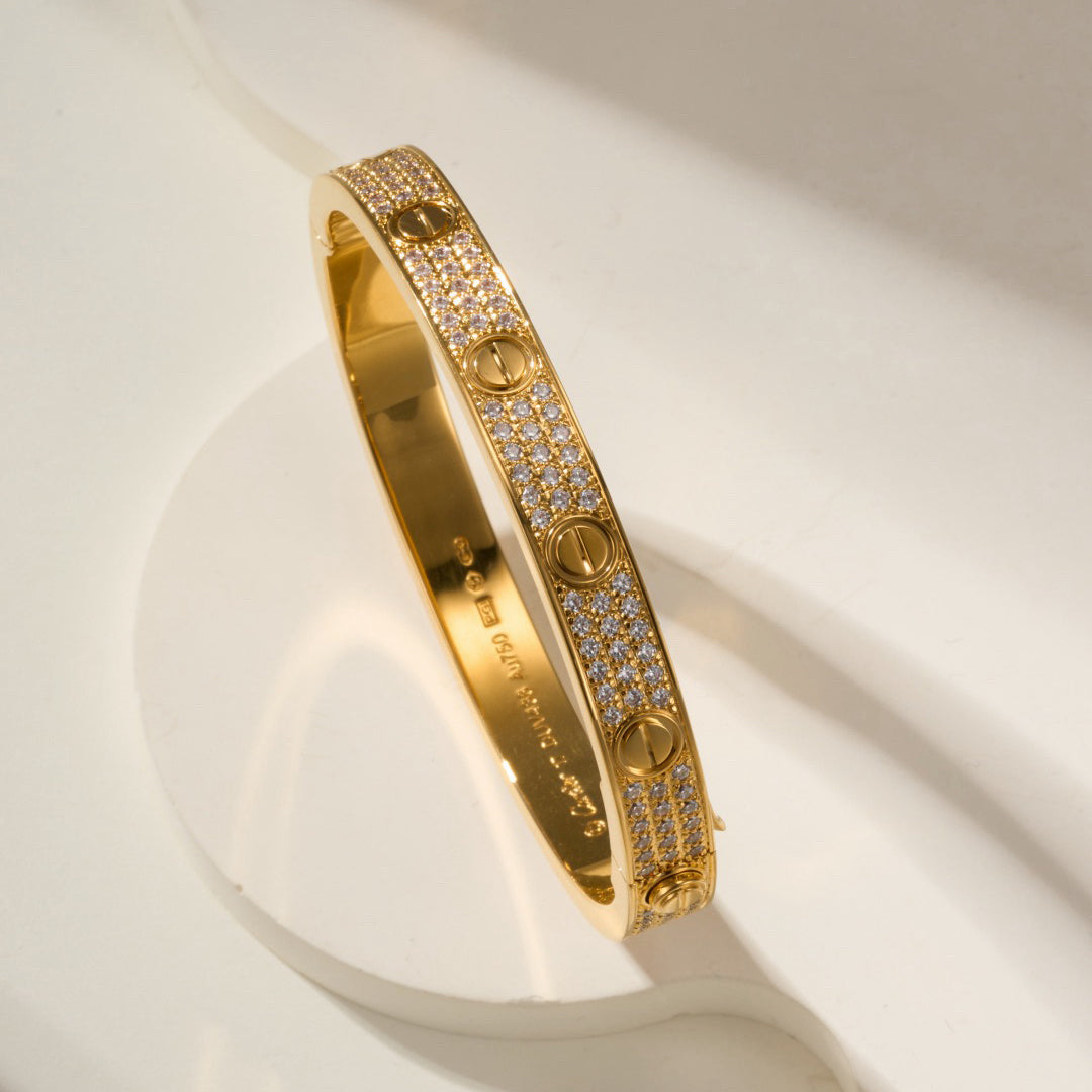 [⭐Mirelle]LOVE BRACELET 6.1MM DIAMOND-PAVED